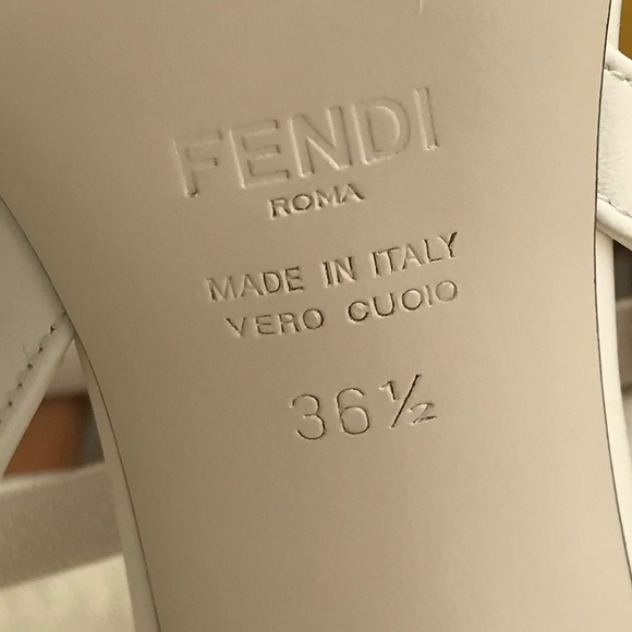 New Authentic FENDI Colibri Lite Mixed Media Pump - Picture 13 of 15